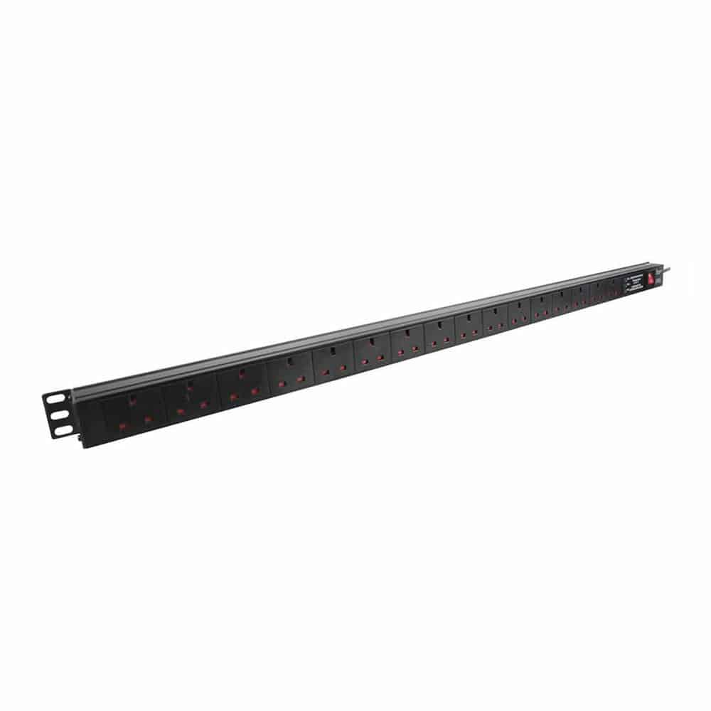 (image for) LMS Data 1.8m 16-Way Vertical Rackmount PDU w/ Surge Protection